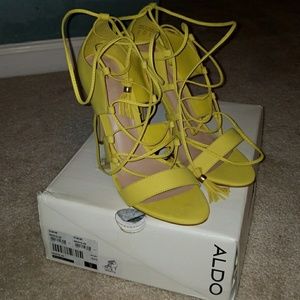 Brand new, super cute high-heel sandals